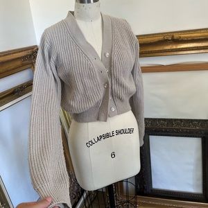 Chunky knit cropped sweater